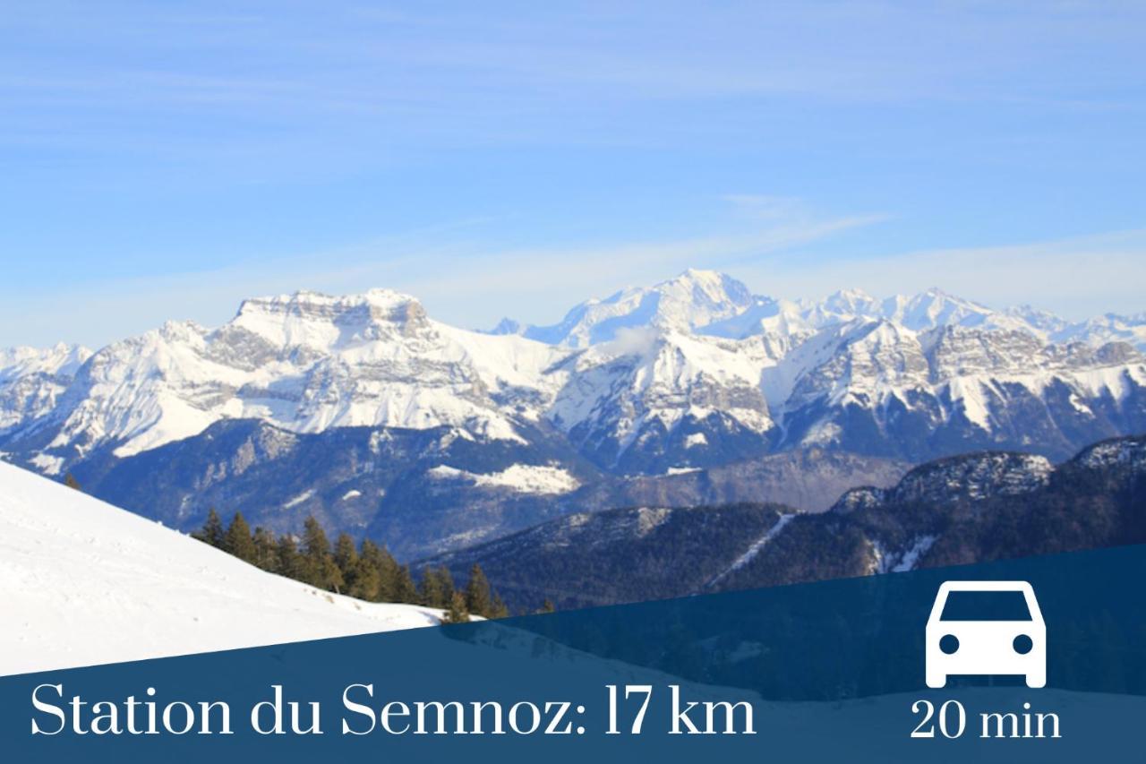 Homey Montaigne - New - A 1 Min A Pied Du Lac D'Annecy - 2 Balcons Prives - Appartement Avec 2 Chambres - Stationnement Gratuit Toute L'Annee Sauf En Ete - Juin A Aout Exterior foto