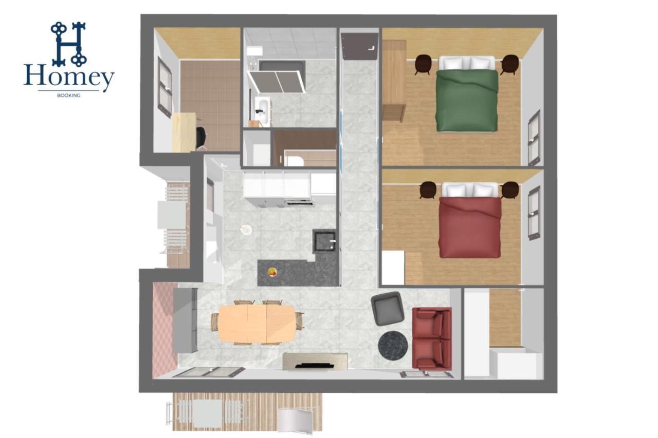 Homey Montaigne - New - A 1 Min A Pied Du Lac D'Annecy - 2 Balcons Prives - Appartement Avec 2 Chambres - Stationnement Gratuit Toute L'Annee Sauf En Ete - Juin A Aout Exterior foto